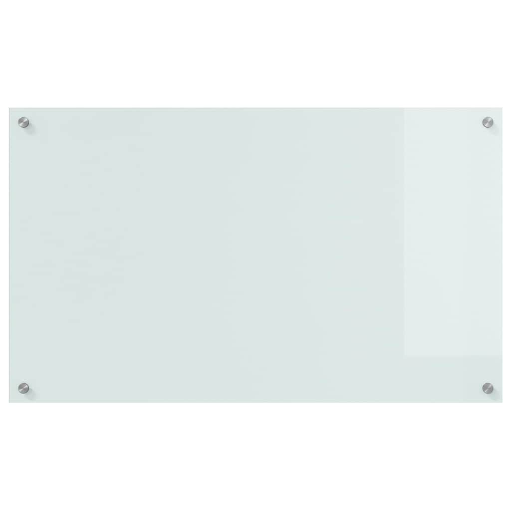 Keuken Achterwand Wit 100 x 60 x 0,8 cm gehard glas