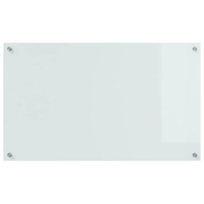 Keuken Achterwand Wit 100 x 60 x 0,8 cm gehard glas