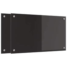Keuken Achterwand Zwart 70 x 40 x 0,8 cm gehard glas