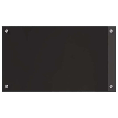 Keuken Achterwand Zwart 70 x 40 x 0,8 cm gehard glas