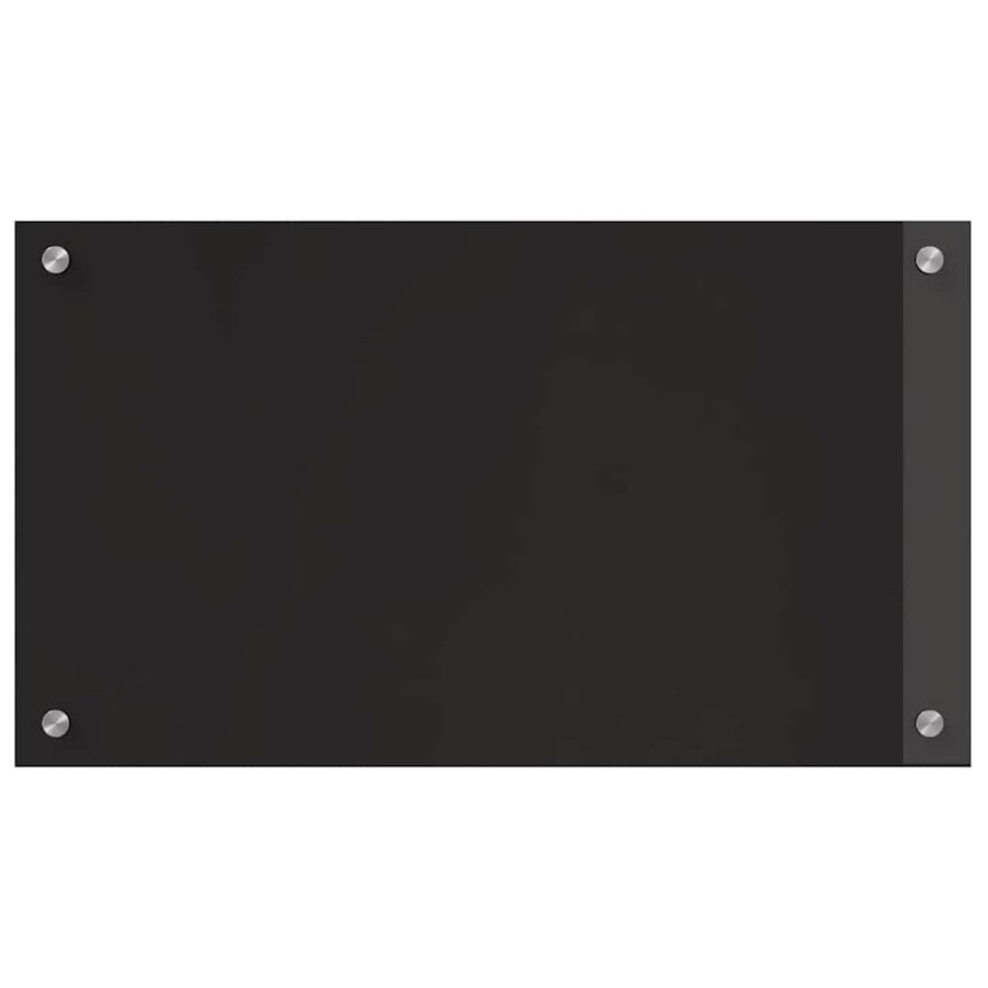 Keuken Achterwand Zwart 70 x 40 x 0,8 cm gehard glas