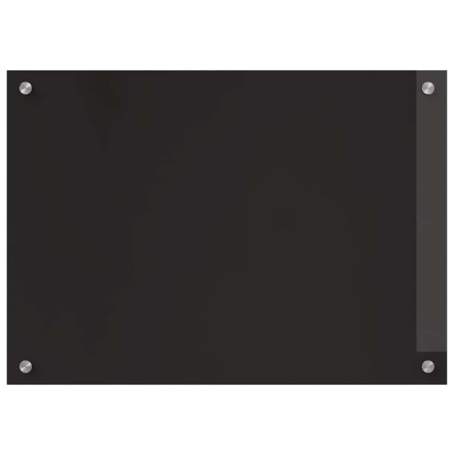 Keuken Achterwand Zwart 70 x 50 x 0.8 cm gehard glas