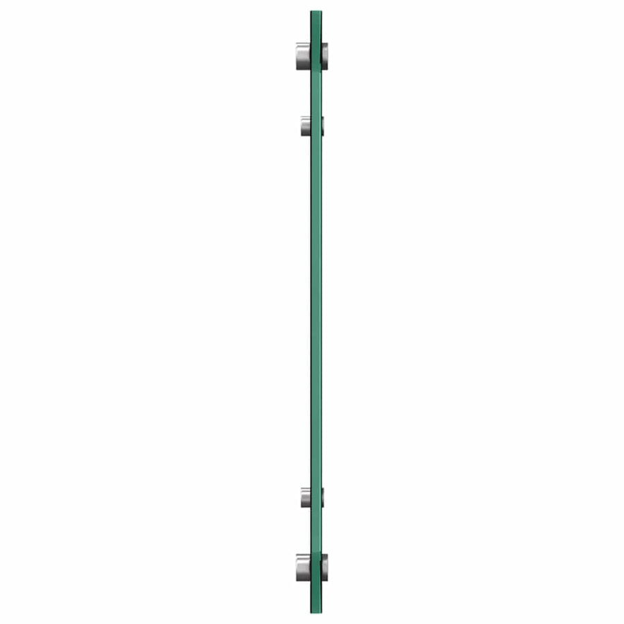 Keuken Achterwand Zwart 80 x 40 x 0.8 cm gehard glas