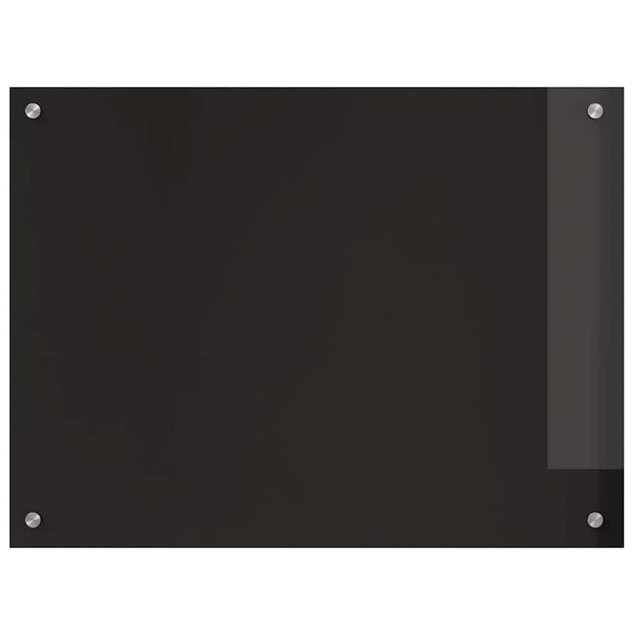 Keuken Achterwand Zwart 80 x 60 x 0.8 cm gehard glas