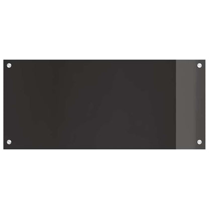 Keuken Achterwand Zwart 90 x 40 x 0,8 cm gehard glas