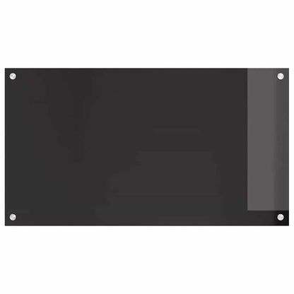 Keuken Achterwand Zwart 90 x 50 x 0.8 cm gehard glas