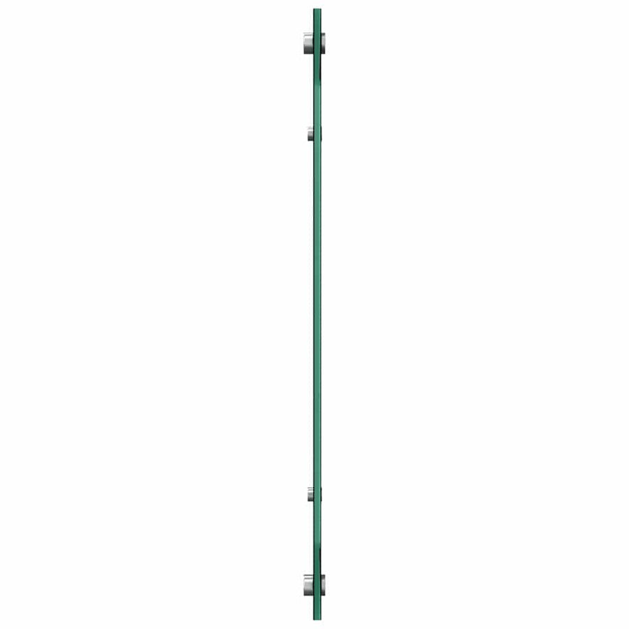 Keukenachterwand 2 pcs Zwart 90 x 60 cm gehard glas