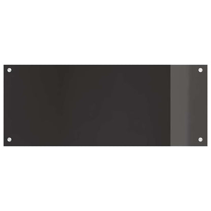Keuken Achterwand Zwart 100 x 40 x 0,8 cm gehard glas