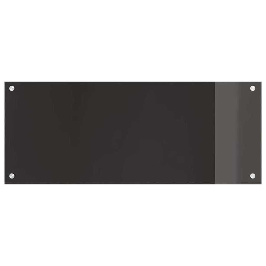 Keuken Achterwand Zwart 100 x 40 x 0,8 cm gehard glas