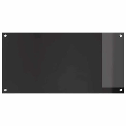Keuken Achterwand Zwart 100 x 50 x 0,8 cm gehard glas