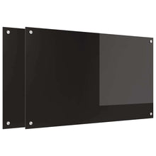 Keuken Achterwand Zwart 100 x 60 x 0,8 cm gehard glas