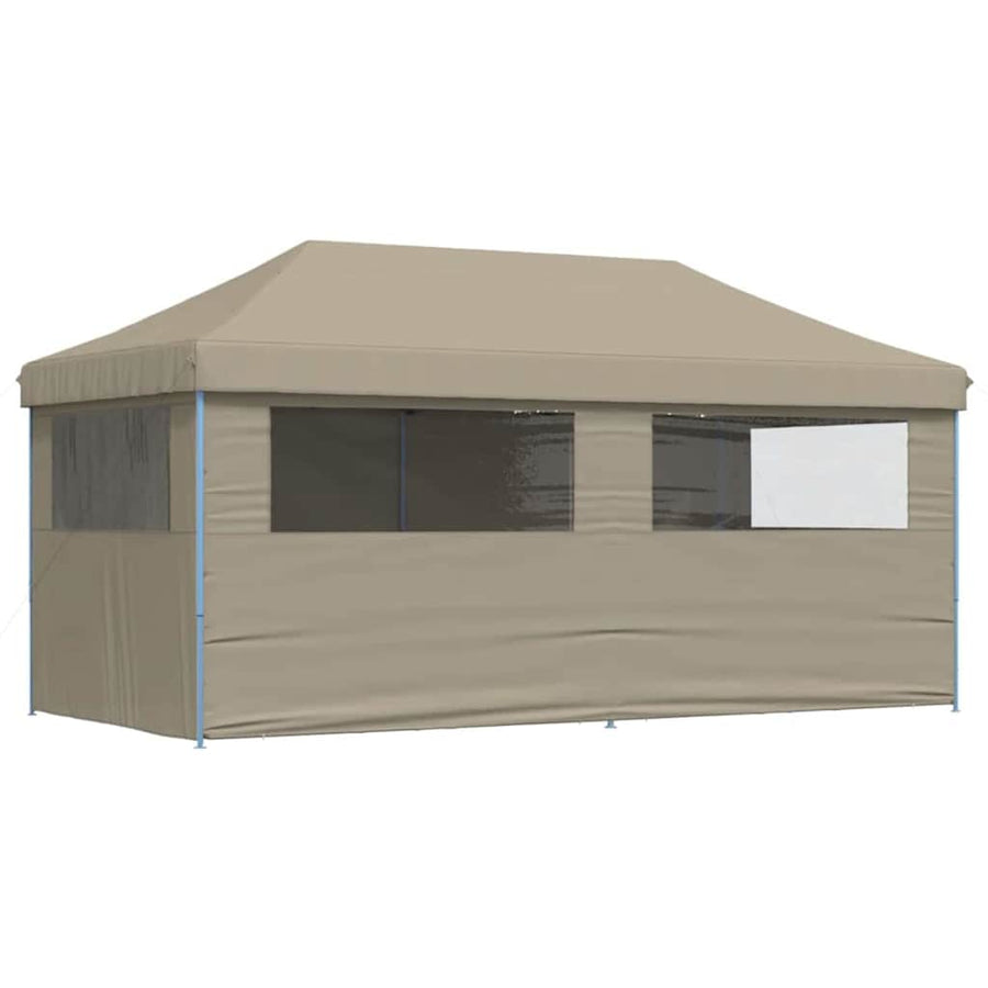 Partytent Pop-Up Taupe 580 X 292 X 315 Cm Oxford Stof Zwart