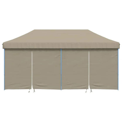 Partytent Pop-Up Taupe 580 X 292 X 315 Cm Oxford Stof Zwart