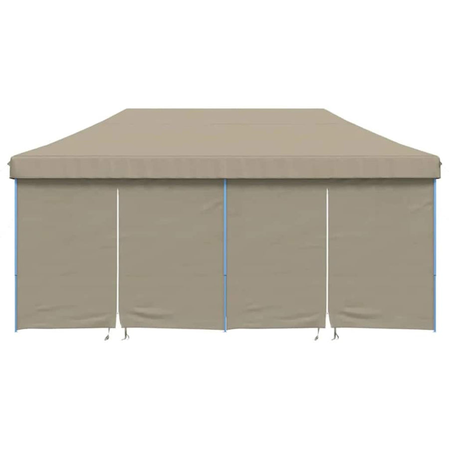 Partytent Pop-Up Taupe 580 X 292 X 315 Cm Oxford Stof Zwart