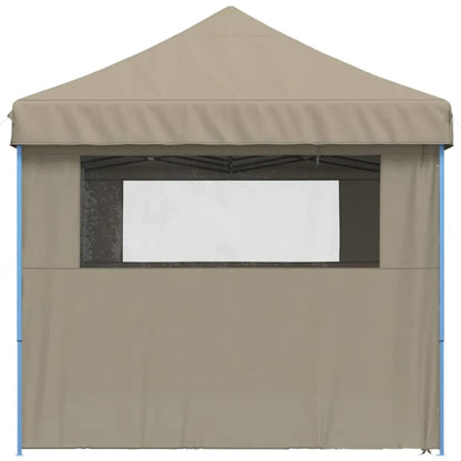 Partytent Pop-Up Taupe 580 X 292 X 315 Cm Oxford Stof Zwart