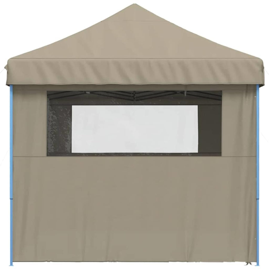 Partytent Pop-Up Taupe 580 X 292 X 315 Cm Oxford Stof Zwart