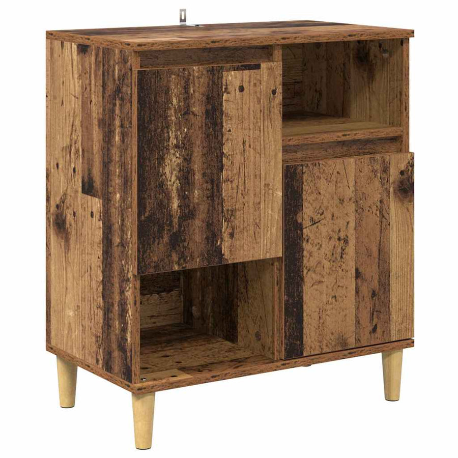 Dressoirs 2 pcs Oud Hout 60 x 35 x 70 cm Bewerkt hout