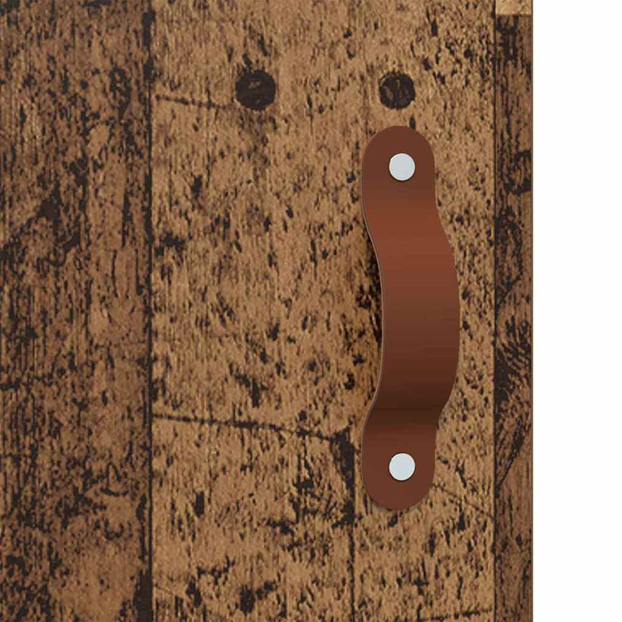 Wandkasten 2 pcs Oud Hout 69,5 x 34 x 90 cm Bewerkt hout
