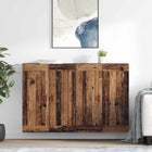 Wandkast 2 stuks 69,5x34x90 cm oud hout bewerkt hout