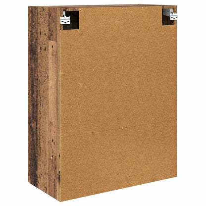 Wandkasten 2 pcs Oud Hout 69,5 x 34 x 90 cm Bewerkt hout
