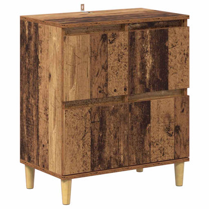 Dressoirs 3 pcs Oud Hout 60 x 35 x 70 cm Bewerkt hout