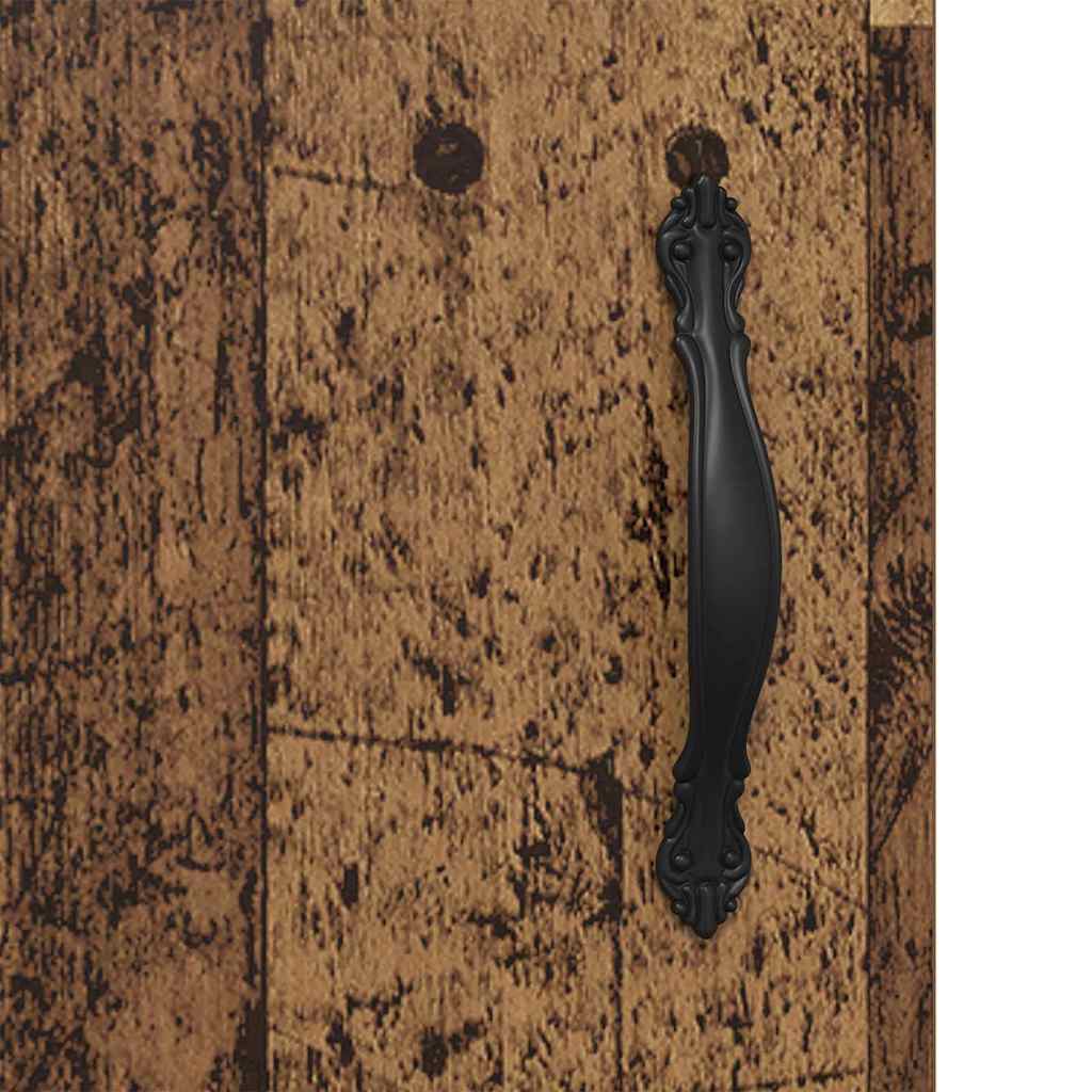 Wandkasten 2 pcs Oud Hout 69,5 x 34 x 90 cm Bewerkt hout