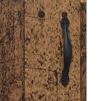 Wandkasten 2 pcs Oud Hout 69,5 x 34 x 90 cm Bewerkt hout