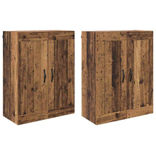 Wandkasten 2 pcs Oud Hout 69,5 x 34 x 90 cm Bewerkt hout