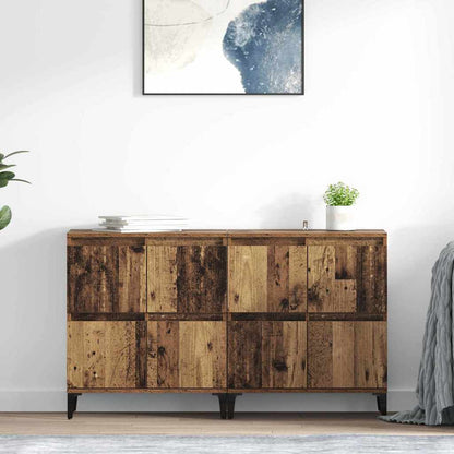 Dressoirs 2 pcs Oud Hout 60 x 35 x 70 cm Bewerkt hout
