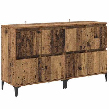 Dressoirs 2 pcs Oud Hout 60 x 35 x 70 cm Bewerkt hout