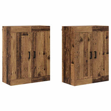 Wandkasten 2 pcs Oud Hout 69,5 x 34 x 90 cm Bewerkt hout