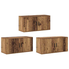 Wandtv-kast Set 3 pcs Oud Hout 80 x 34,5 x 40 cm Bewerkt hout