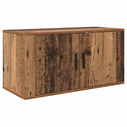 Wandtv-kast Set 3 pcs Oud Hout 80 x 34,5 x 40 cm Bewerkt hout
