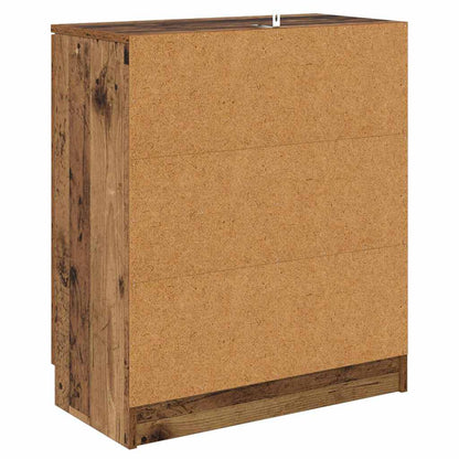 Dressoirs met lade 2 pcs Oud Hout 60 x 30 x 70 cm Bewerkt hout