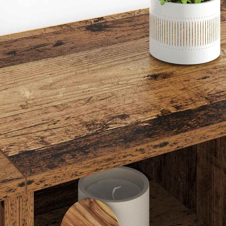 Dressoirs 2 pcs Oud Hout 60 x 35 x 70 cm Bewerkt hout
