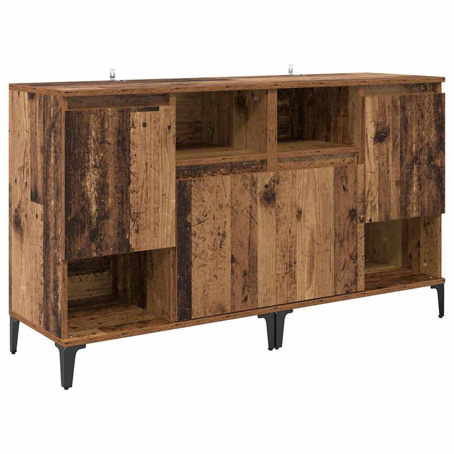 Dressoirs 2 pcs Oud Hout 60 x 35 x 70 cm Bewerkt hout