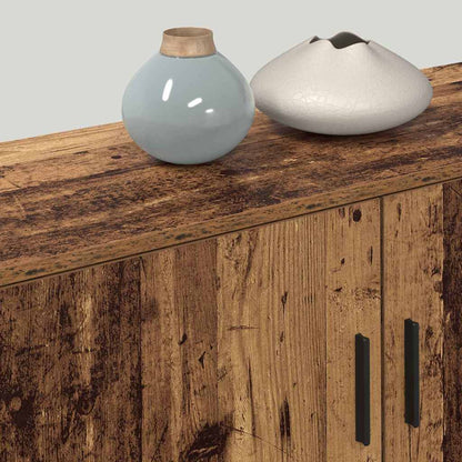 Wandtv-kast Set 3 pcs Oud Hout 100 x 34,5 x 40 cm Bewerkt hout