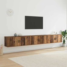 Wandtv-kast Set 3 pcs Oud Hout 100 x 34,5 x 40 cm Bewerkt hout