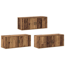 Wandtv-kast Set 3 pcs Oud Hout 100 x 34,5 x 40 cm Bewerkt hout