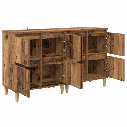 Dressoirs 2 pcs Oud Hout 60 x 35 x 70 cm Bewerkt hout