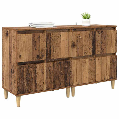 Dressoirs 2 pcs Oud Hout 60 x 35 x 70 cm Bewerkt hout