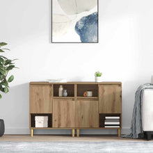 Dressoirs 2 pcs Artisan Eiken 60 x 35 x 70 cm Bewerkt hout