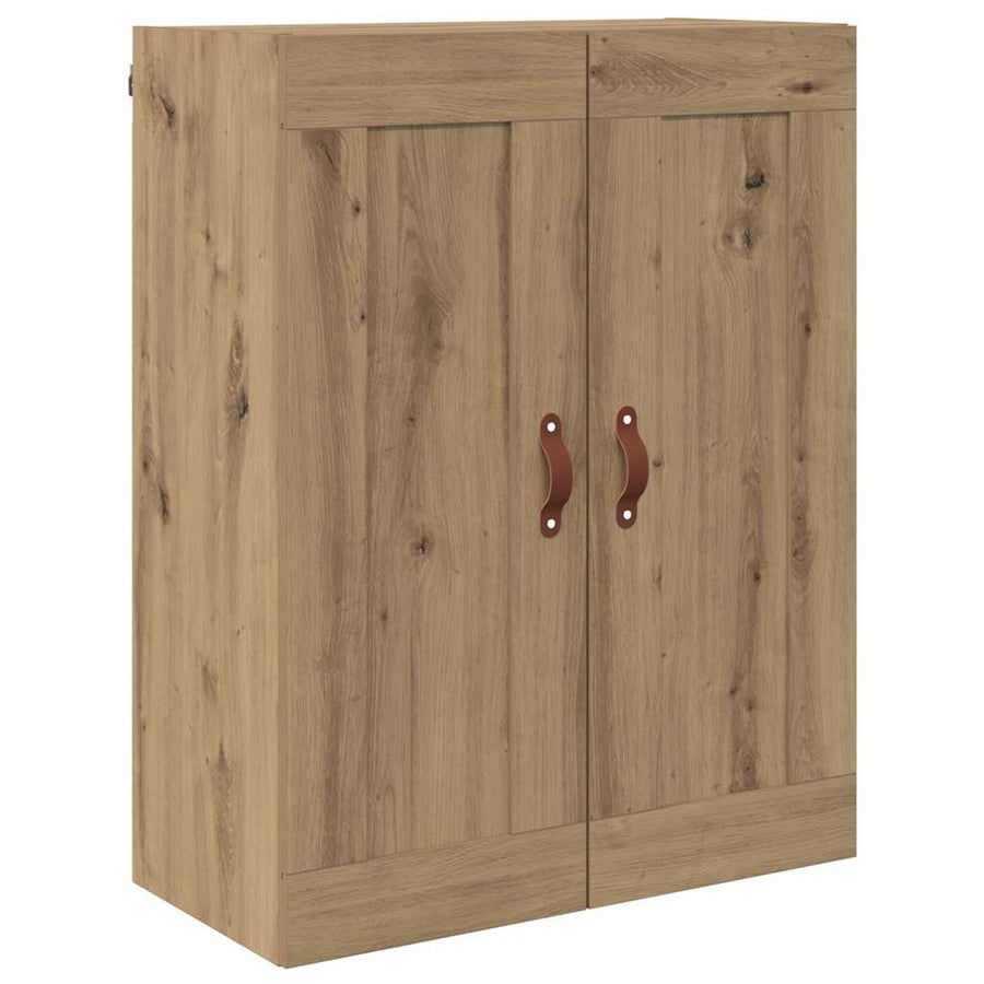 Wandkasten 2 pcs Artisan Eiken 69,5 x 34 x 90 cm Bewerkt hout