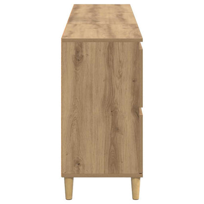 Dressoirs 3 pcs Artisan Eiken 60 x 35 x 70 cm Bewerkt hout