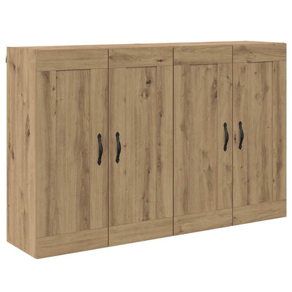 Wandkasten 2 pcs Artisan Eiken 69,5 x 34 x 90 cm Bewerkt hout