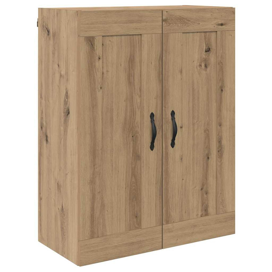 Wandkasten 2 pcs Artisan Eiken 69,5 x 34 x 90 cm Bewerkt hout