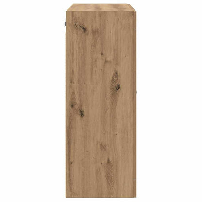 Wandkasten 2 pcs Artisan Eiken 69,5 x 34 x 90 cm Bewerkt hout