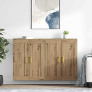 Wandkast 69,5x34x90 cm Artisan eiken