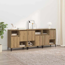Dressoirs 3 pcs Artisan Eiken 60 x 35 x 70 cm Bewerkt hout