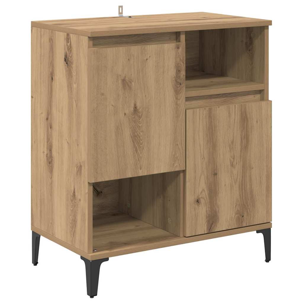 Dressoirs 3 pcs Artisan Eiken 60 x 35 x 70 cm Bewerkt hout